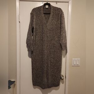 Long Knit Cardigan Sweater